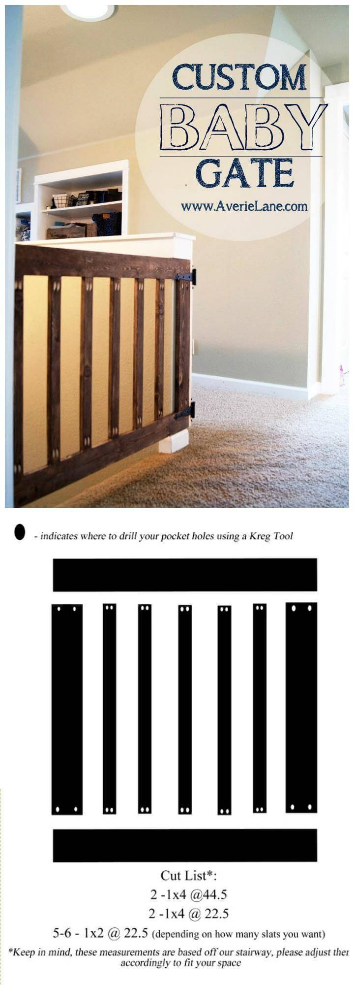 DIY custom baby gate