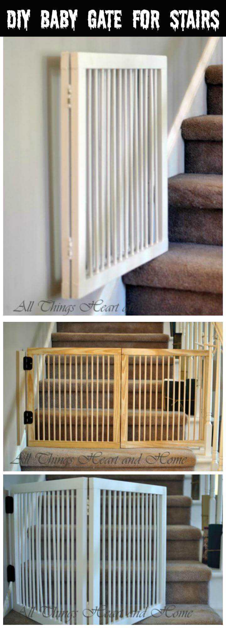 handmade wooden baby gate