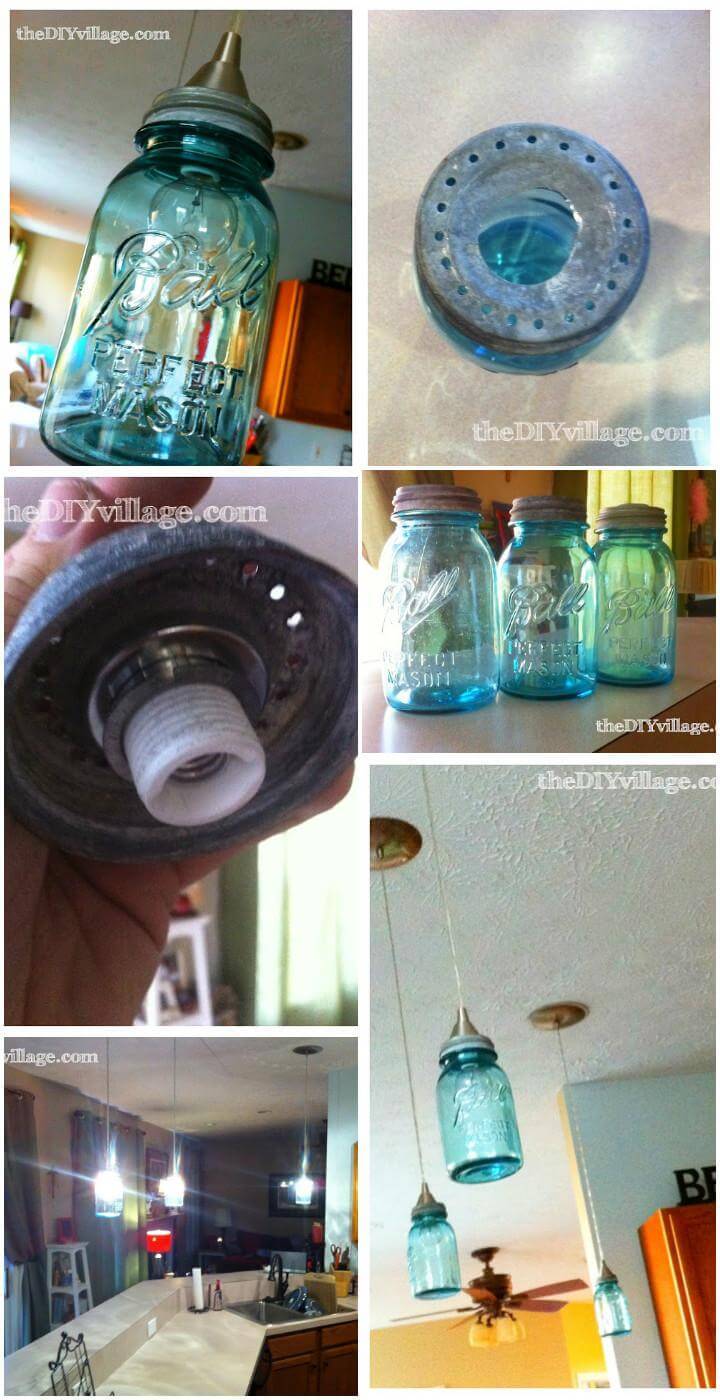 repurposed ball jar pendant lights