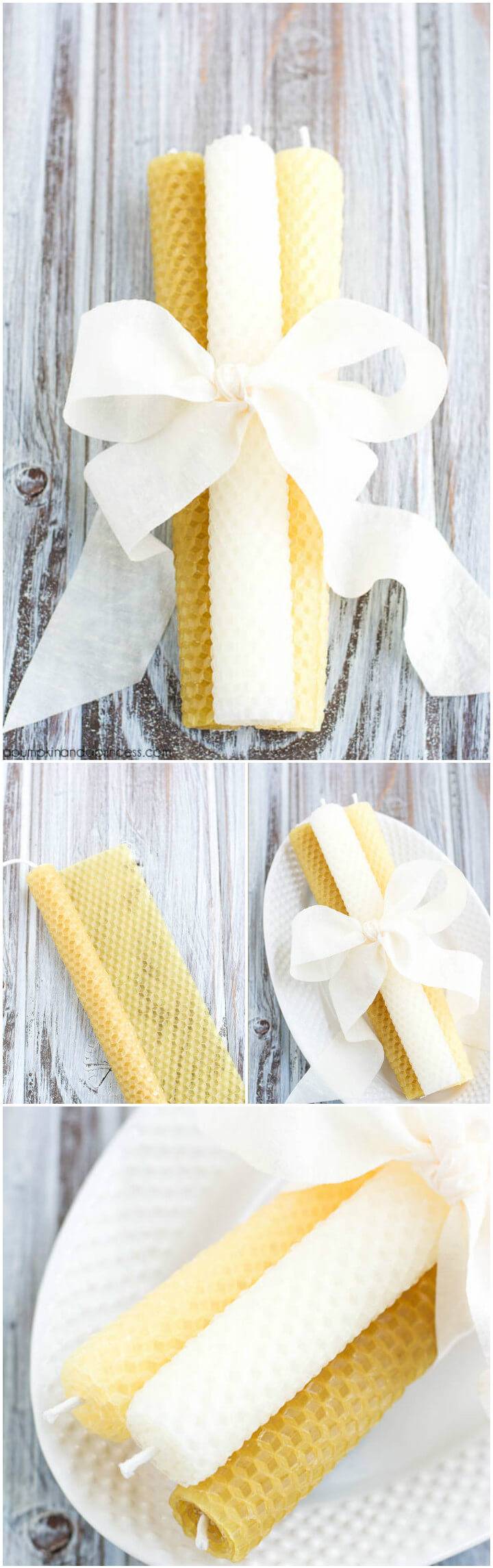 handmade beeswax candles