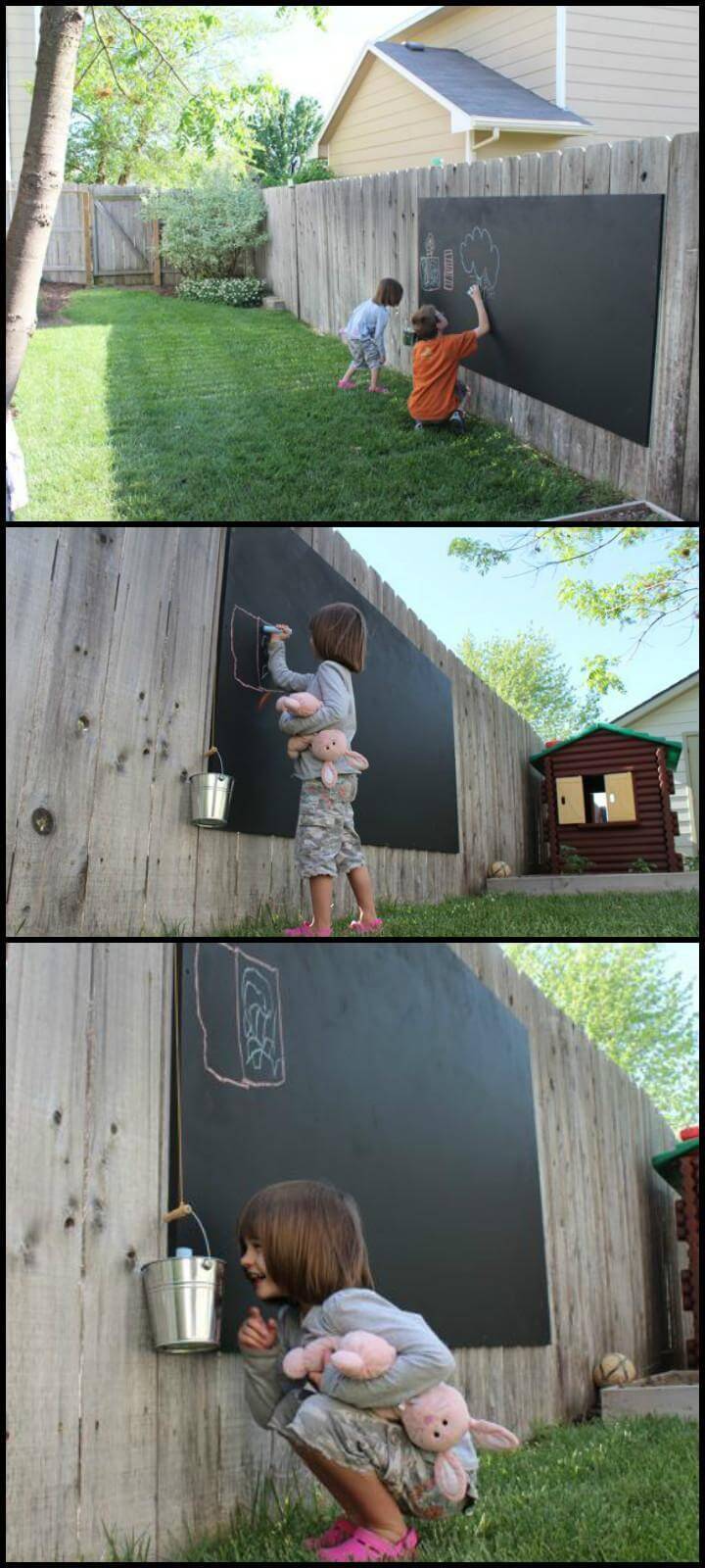 handmade fence black board