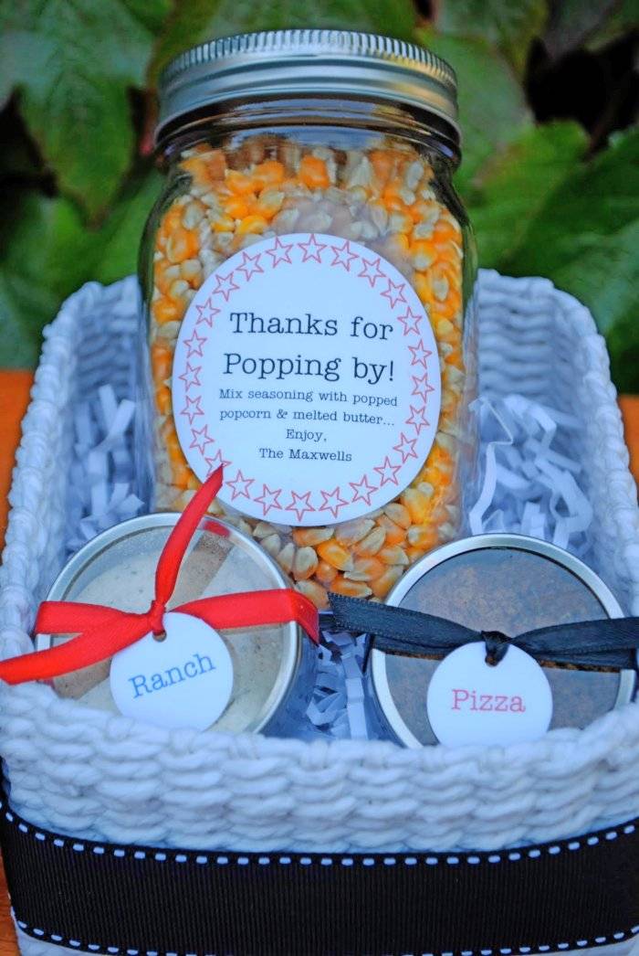 DIY movie party favors or mini gift baskets