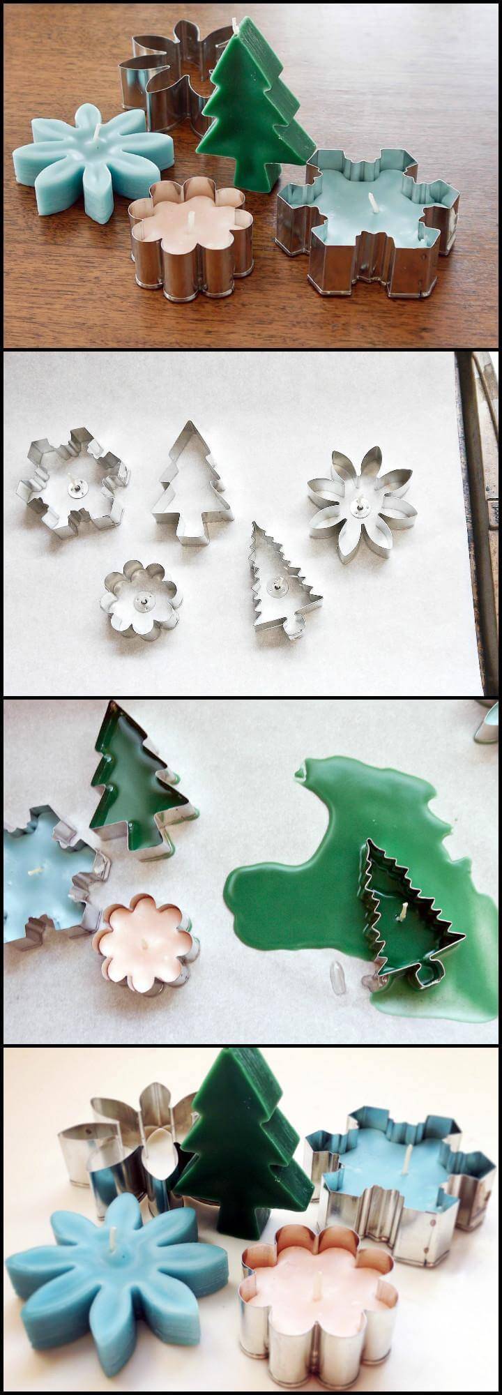 super easy cookie cutter candles