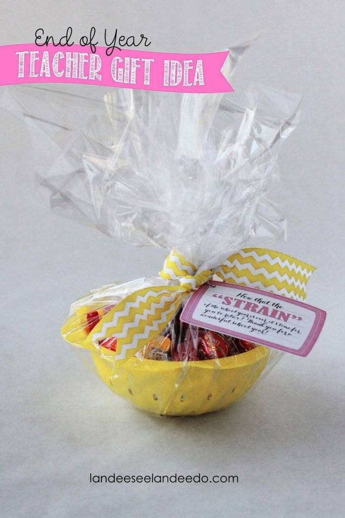 easy handmade gift basket for teacher