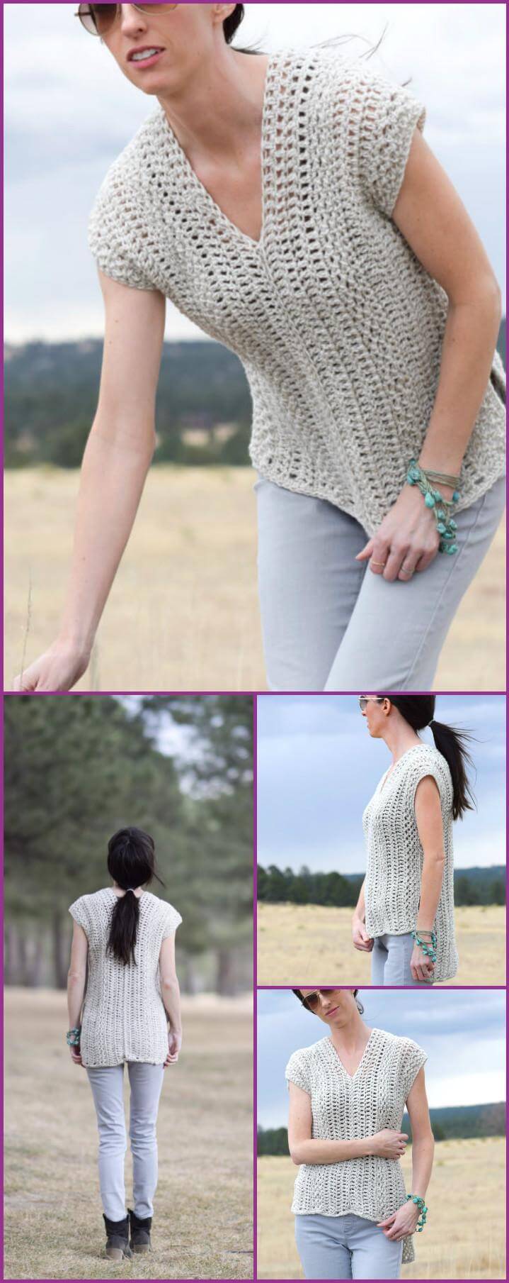 50+ Quick & Easy Crochet Summer Tops Free Patterns DIY & Crafts