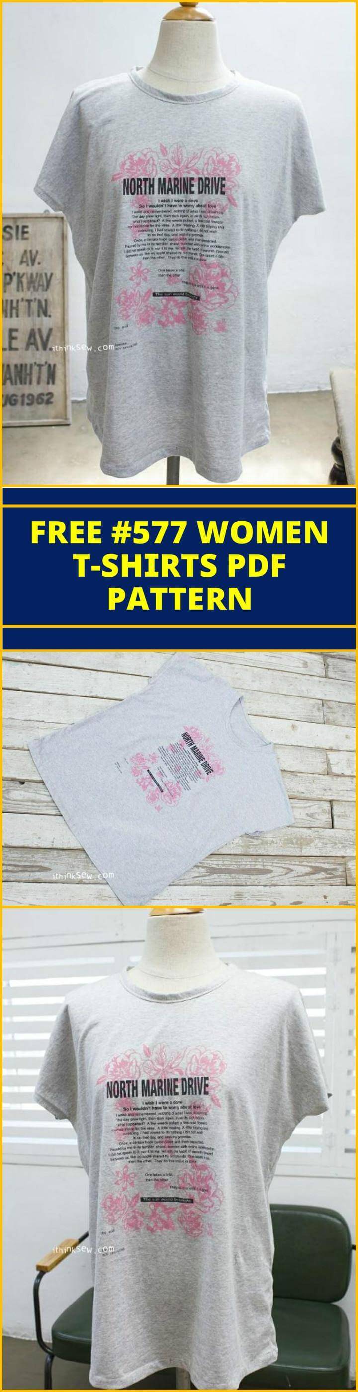 easy free women t-shirt pattern