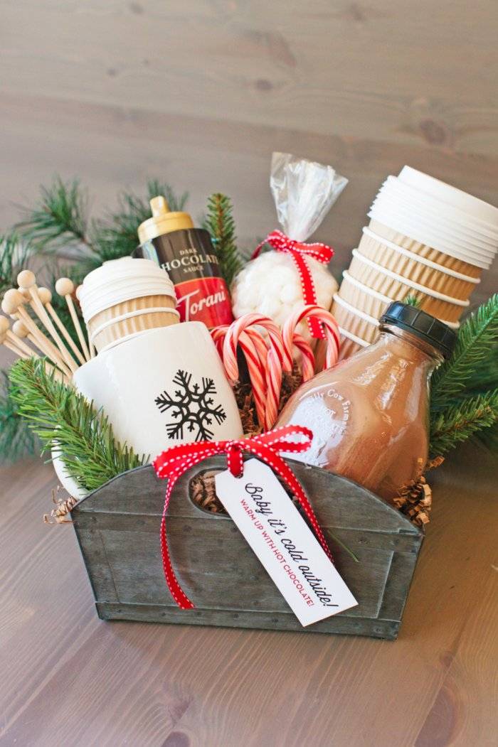 perfect hot cocoa gift basket