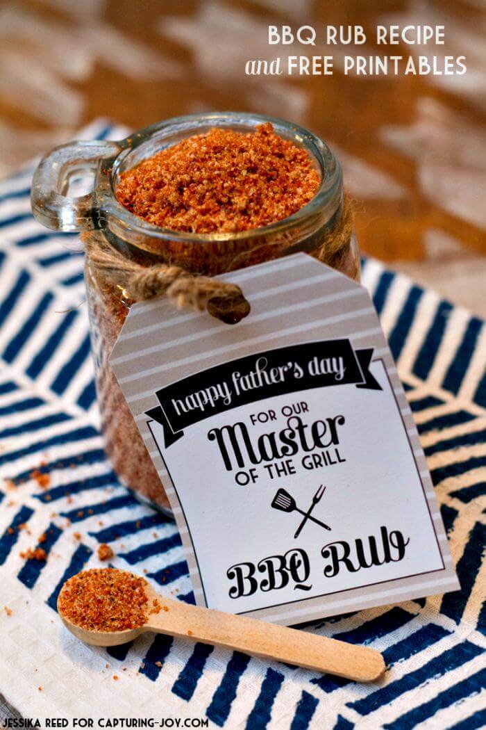 DIY BBQ Rub Recipe and Free Printables Father’s Day Gift