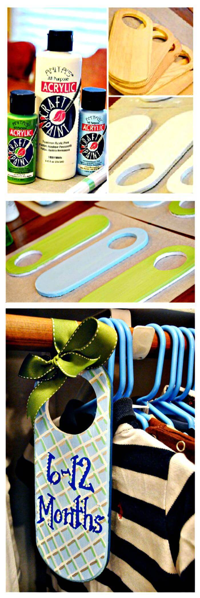 Baby Closet Dividers DIY to Organize Infant Clothing