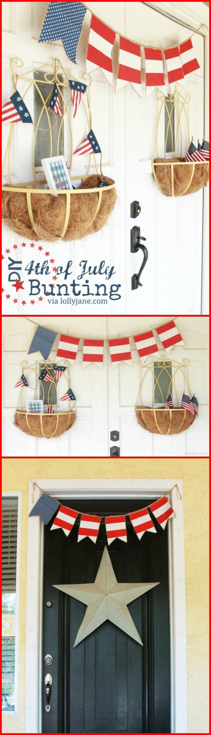 50+ DIY Patriotic Decorations To Celebrate America ⋆ DIY Crafts