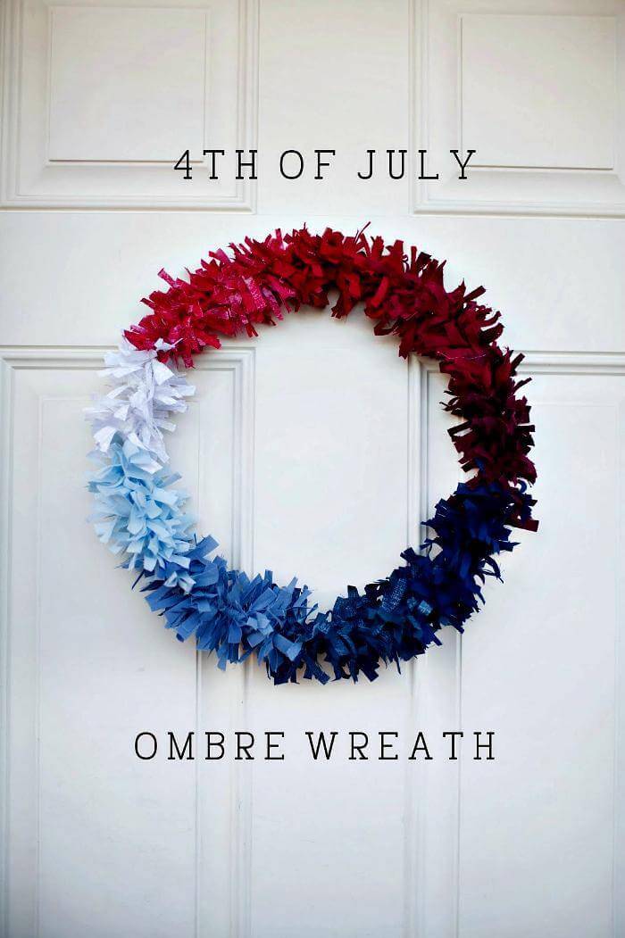 DIY 4th July wreath project