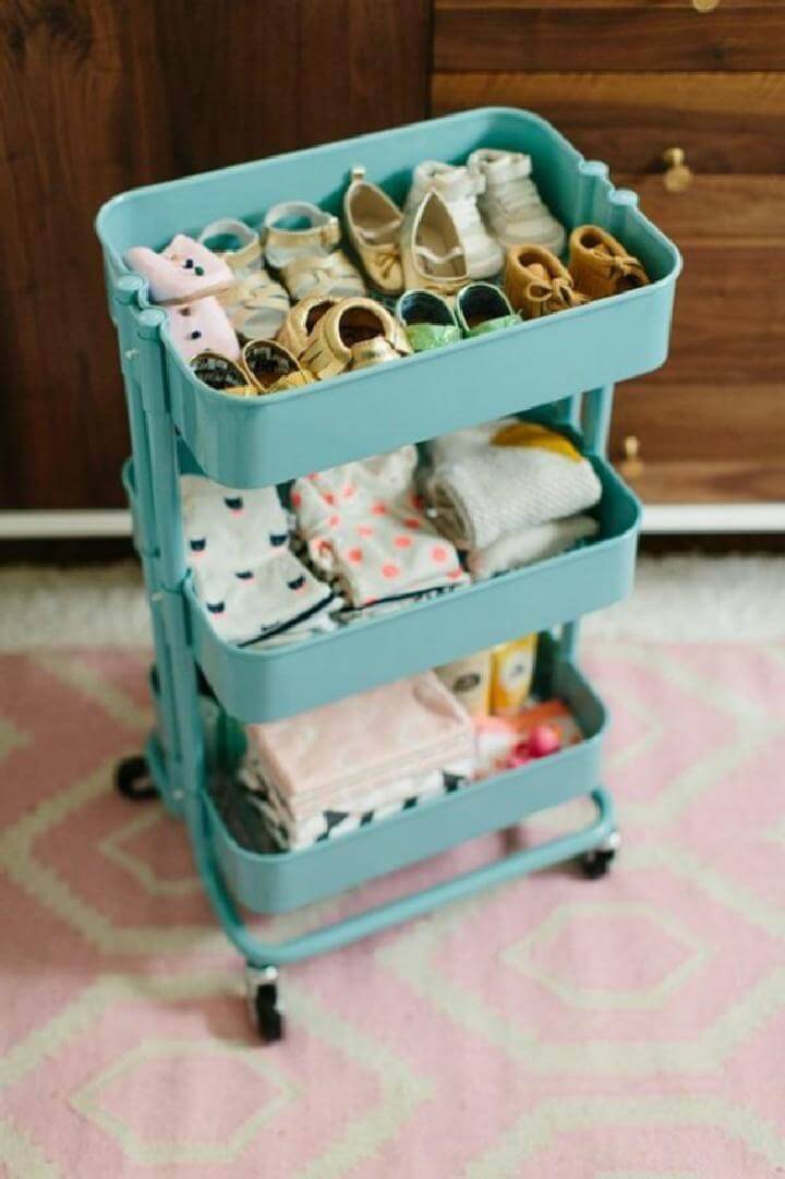 DIY Baby Shoes and Clothing Cart