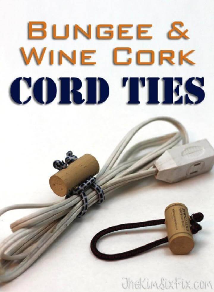 DIY Bungee Cord and Wooden Cord Ties