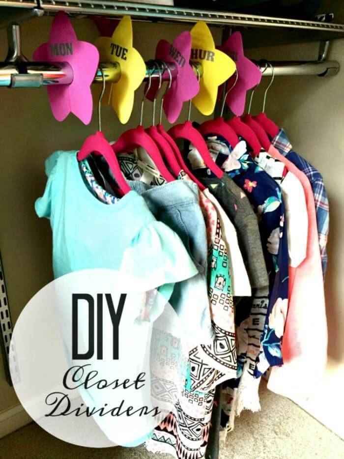 DIY CLOSET DIVIDERS FOR BACK TO SCHOOL