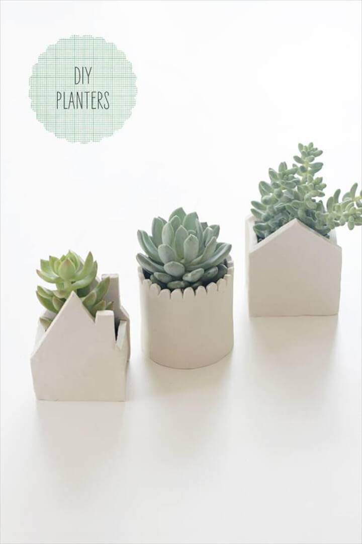DIY Clay Succulent Planters