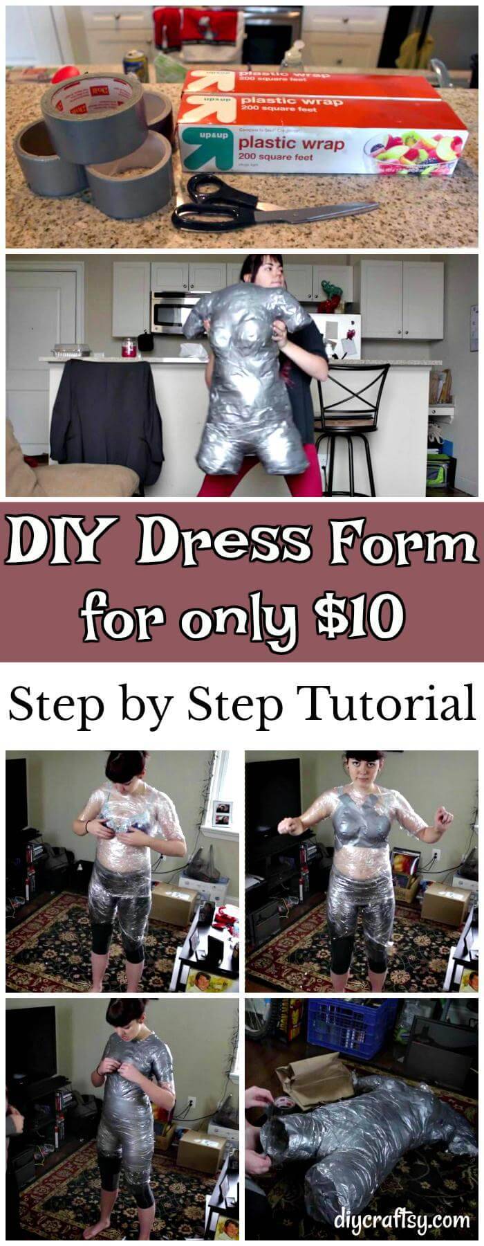 DIY Dress Form for only $10 - Step by Step Tutorial