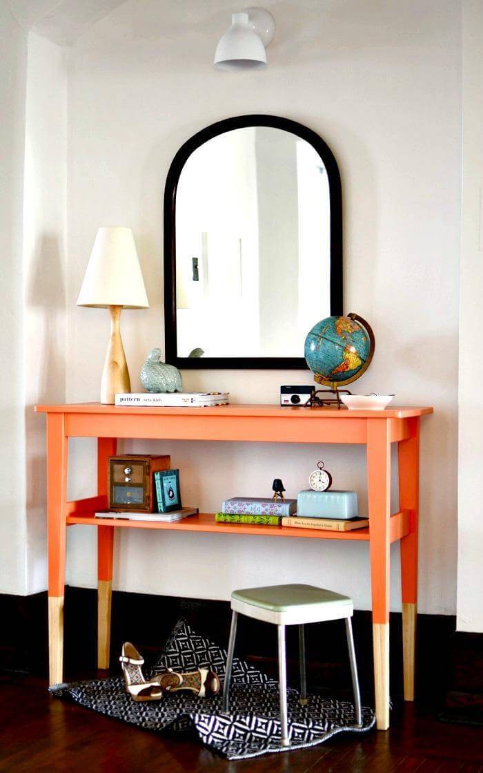 DIY Entry Table From IKEA's SVALBO Table