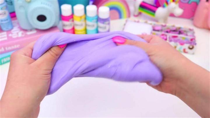 DIY Fluffy Purple Violet Slime