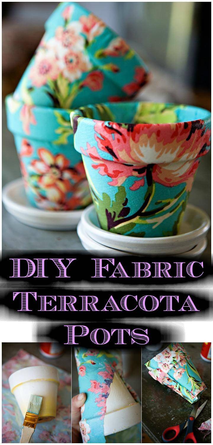 DIY Fabric Terracota Pots