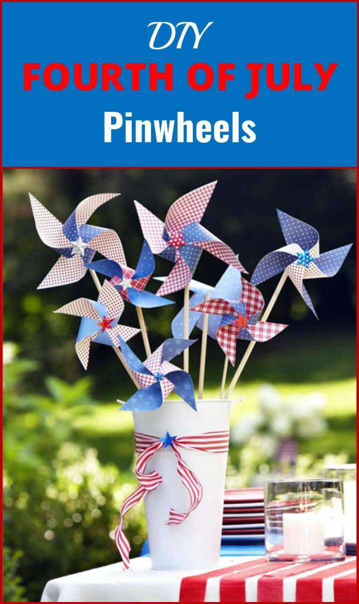 DIY Fourth of July Pinwheels