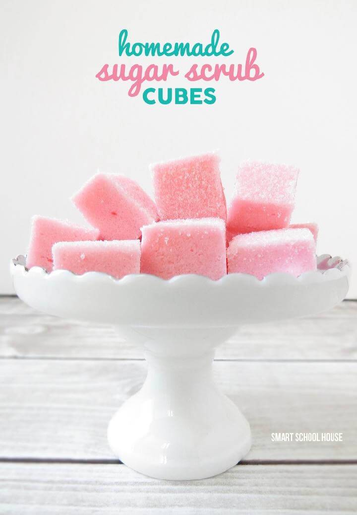 DIY Handmade Sugar Scrub Cubes