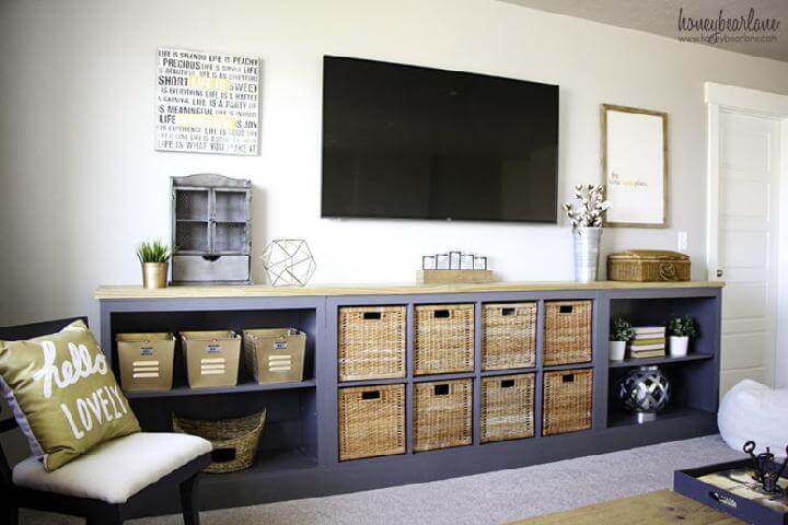 DIY IKEA Expedit Long Storage Unit