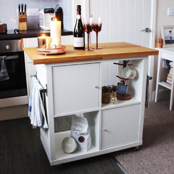 DIY IKEA Kallax Kitchen Island