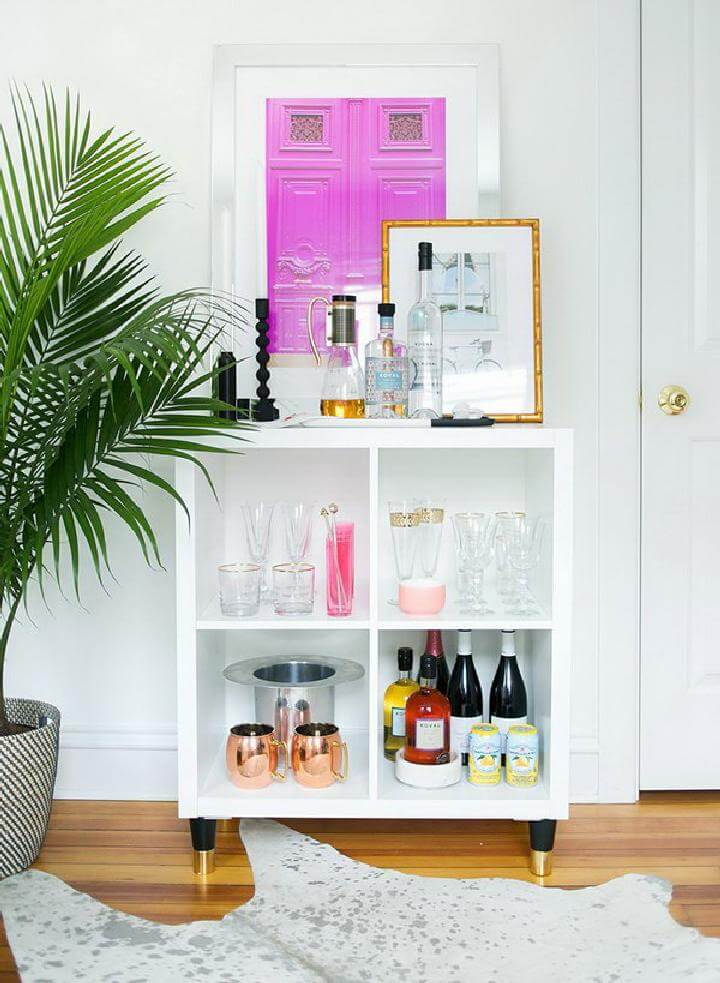 DIY IKEA Kallax Mini Home Bar