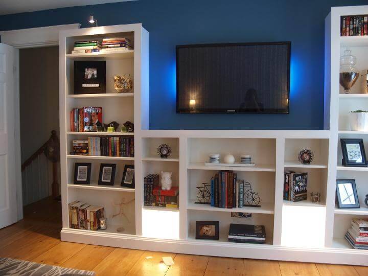 DIY Smart Transformation - IKEA BILLY Bookshelves into Built-ins