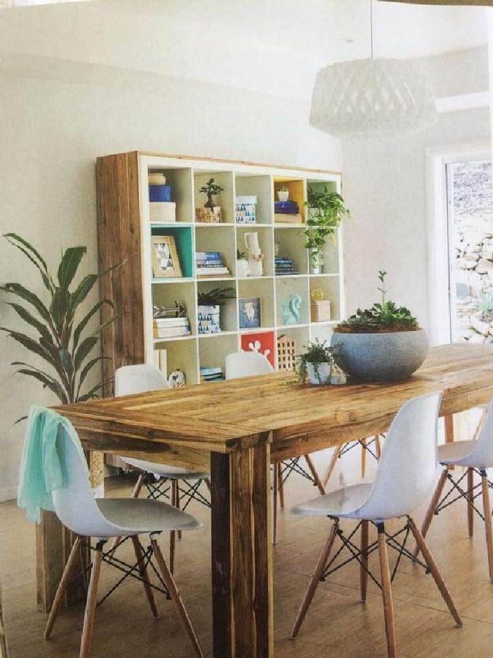 DIY Wooden Frame for Large Kallax Shelving Unit