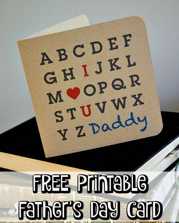 FREE Printable Father's Day Card