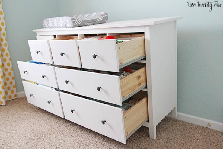 How to Organize Nursery Dresser