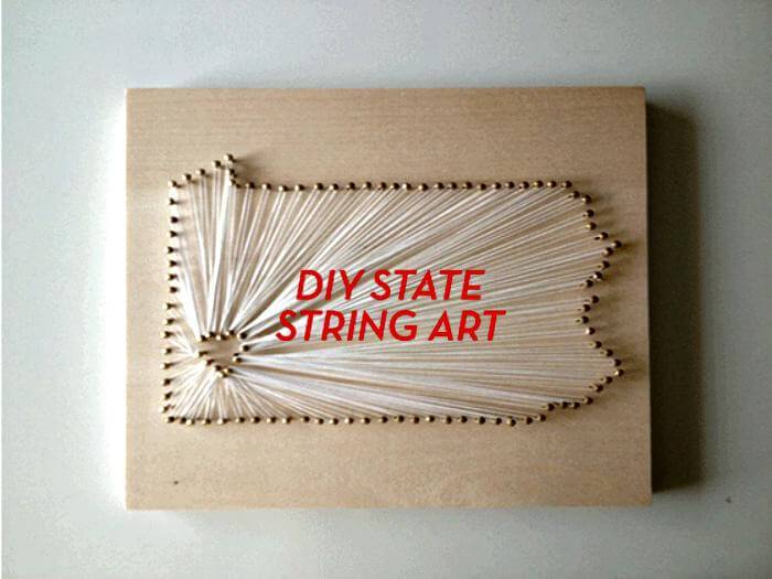 MAKE DIY STATE STRING ART