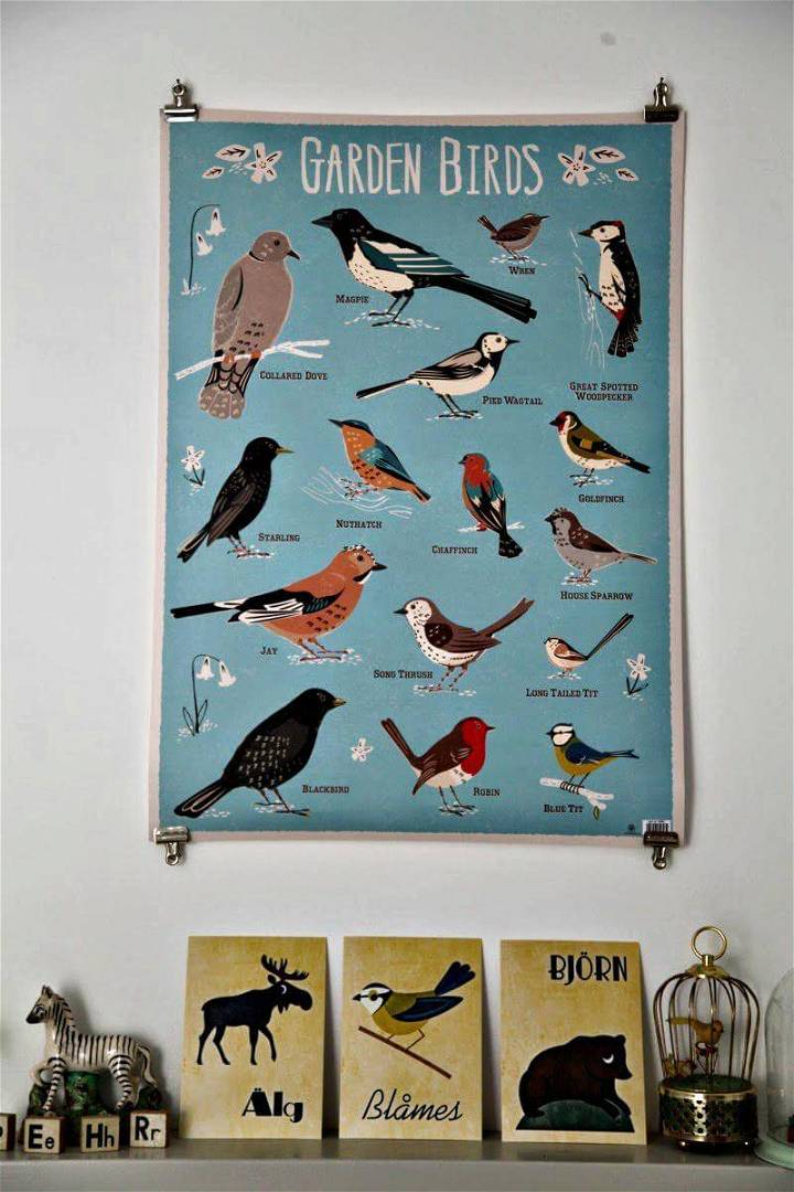 DIY custom poster hanger idea