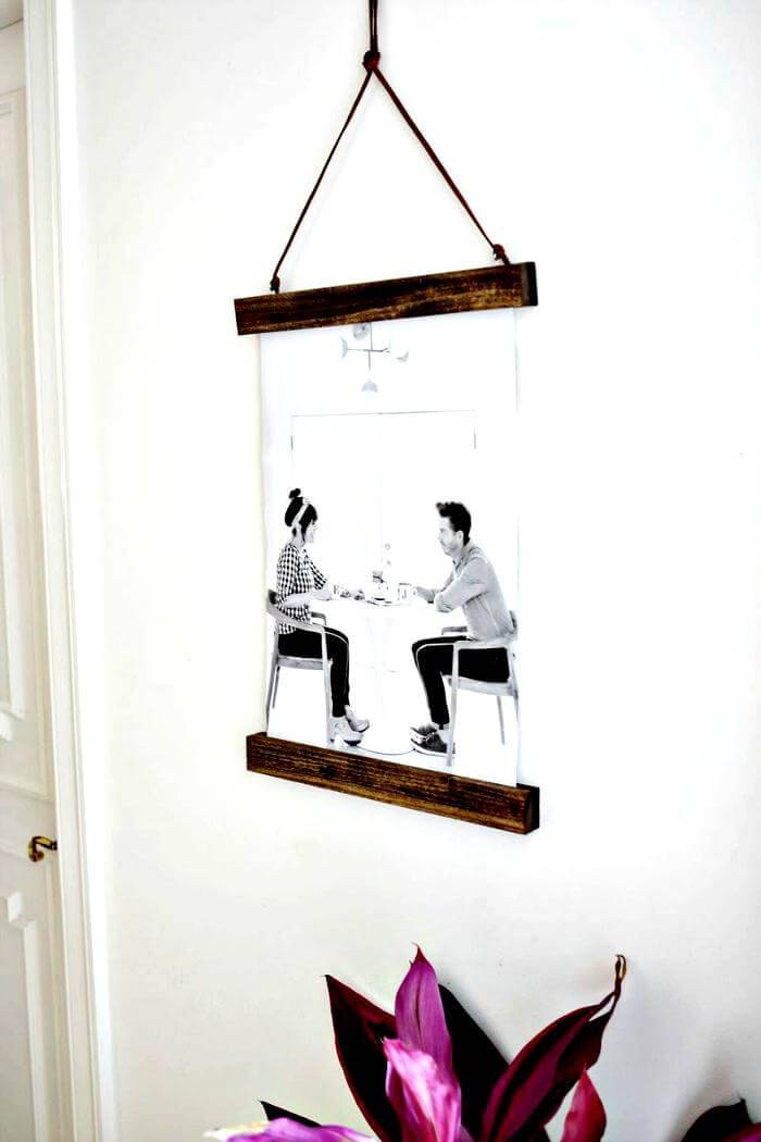 DIY poster hanger project