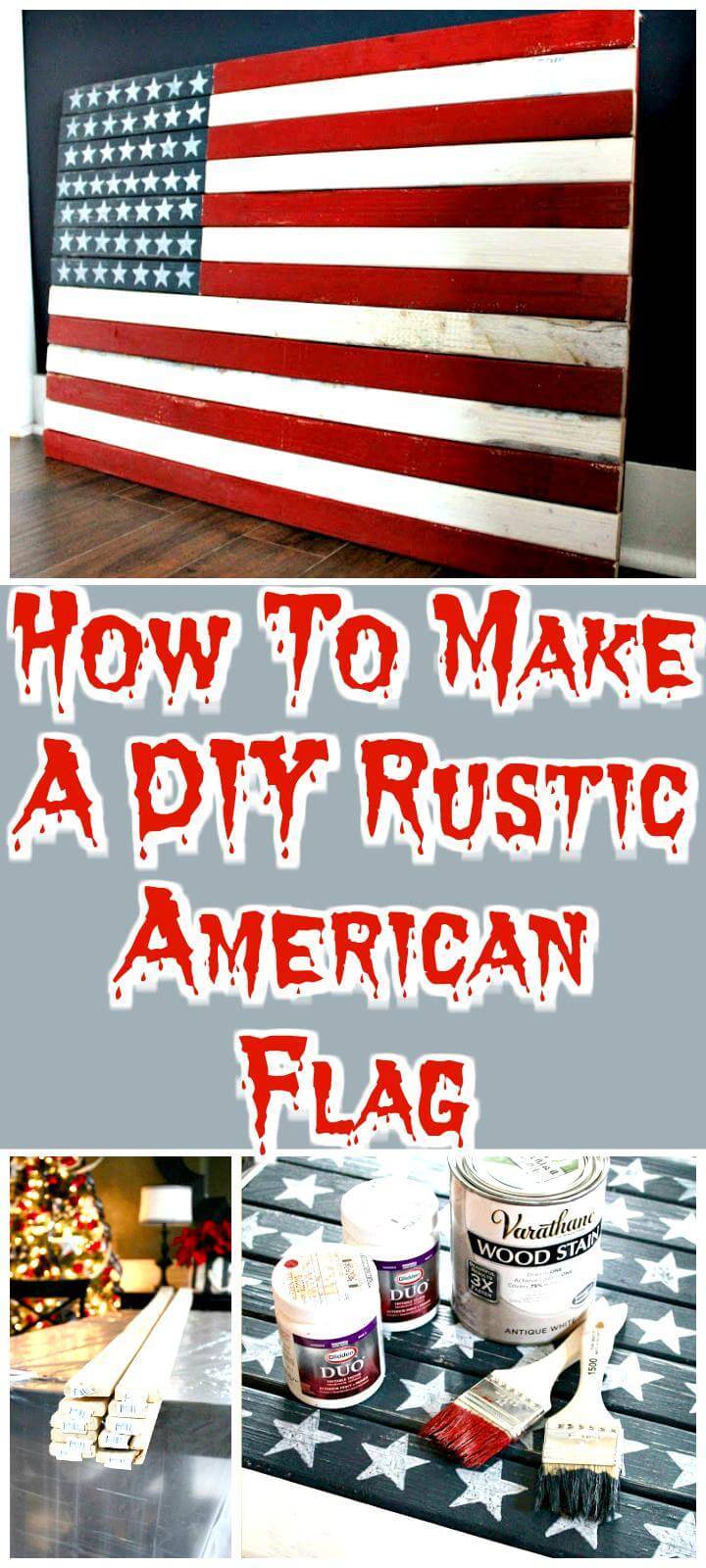 DIY rustic American flag tutorial