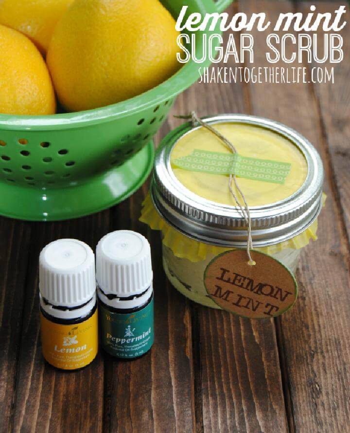 DIY Lemon-Sugar Hand Scrub