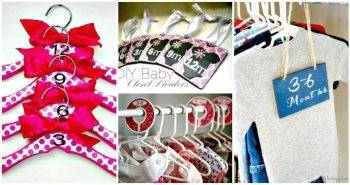 DIY Baby Closet Dividers To Organize Baby Clothes