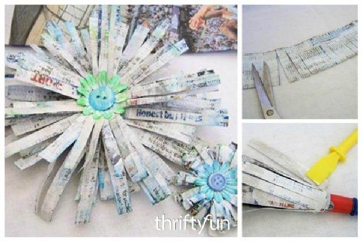 DIY Beautiful Newspaper Flower