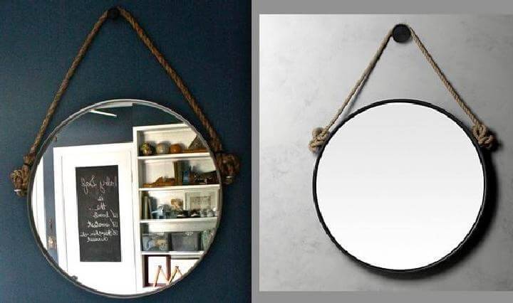 DIY Beautiful Round Rope Mirror