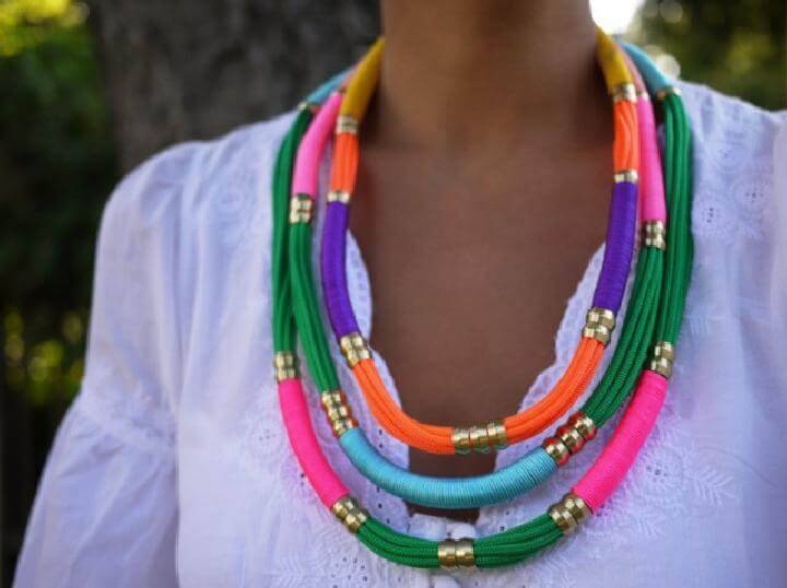 DIY Beautiful Utility Rope Necklace