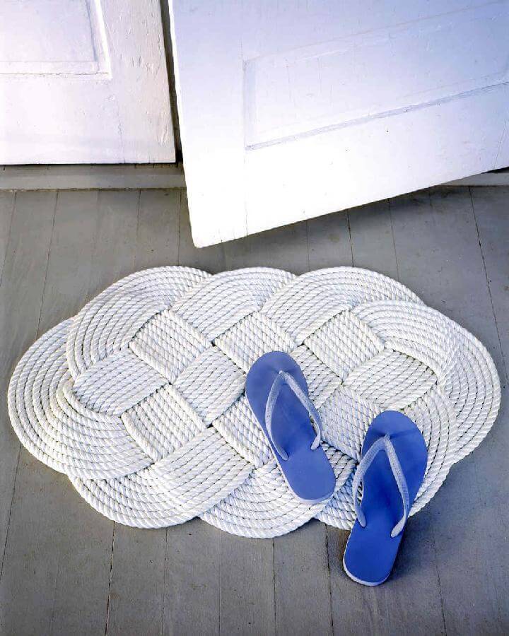 DIY Braided Rope Door Mat