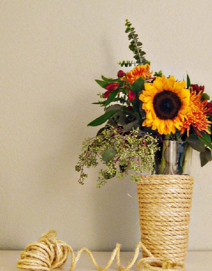 DIY Brilliant Rope Vase