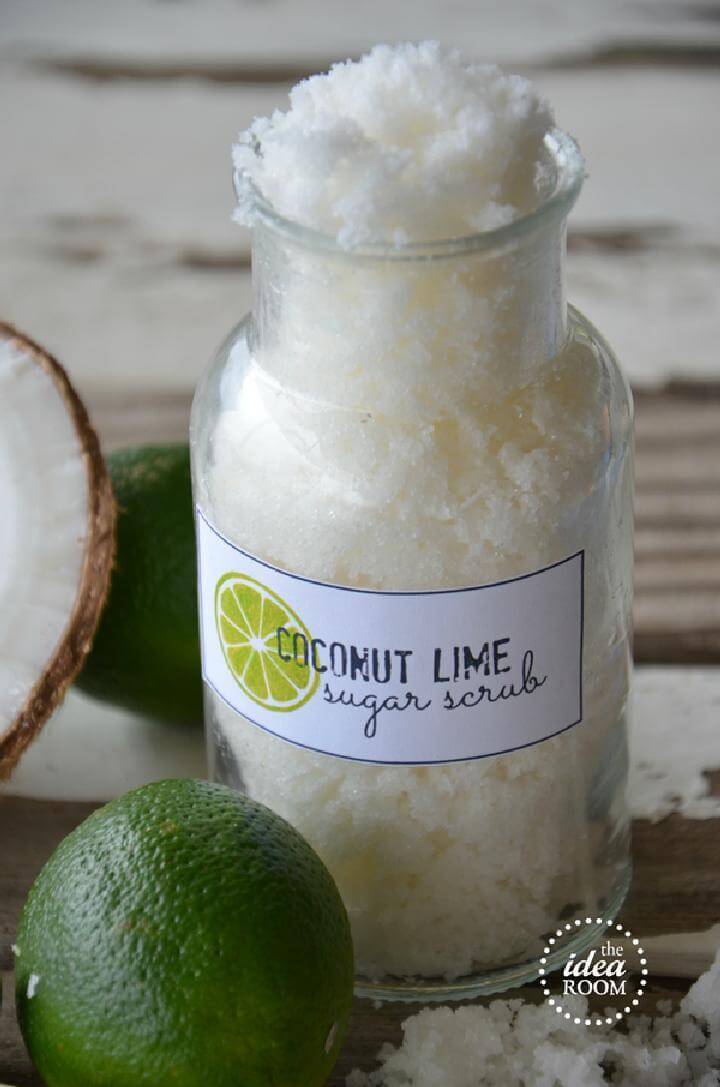 DIY Coconut Lemons Sugar Scrub
