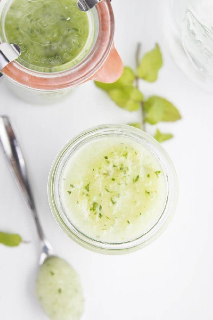 DIY Cucumber Mint Sugar Scrub Recipe