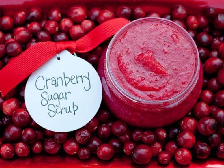 DIY Cranberry Sugar Scrub Recipe