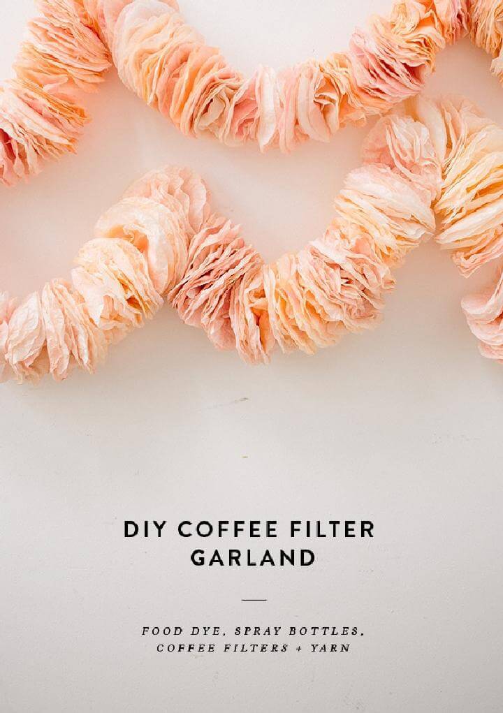 DIY Easy Coffee Filter Garland