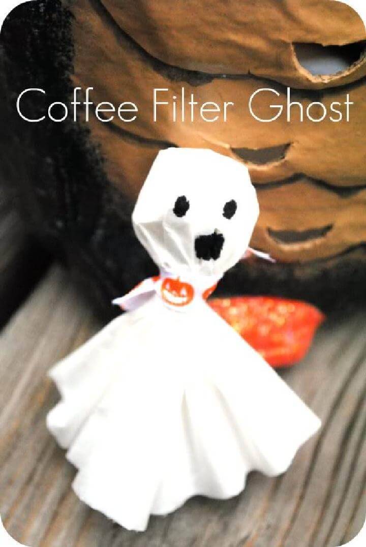 DIY Easy Coffee Filter Ghost