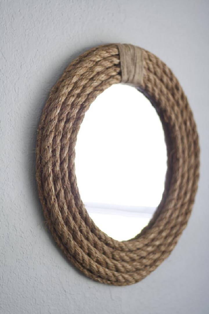 DIY Easy Rope Mirror