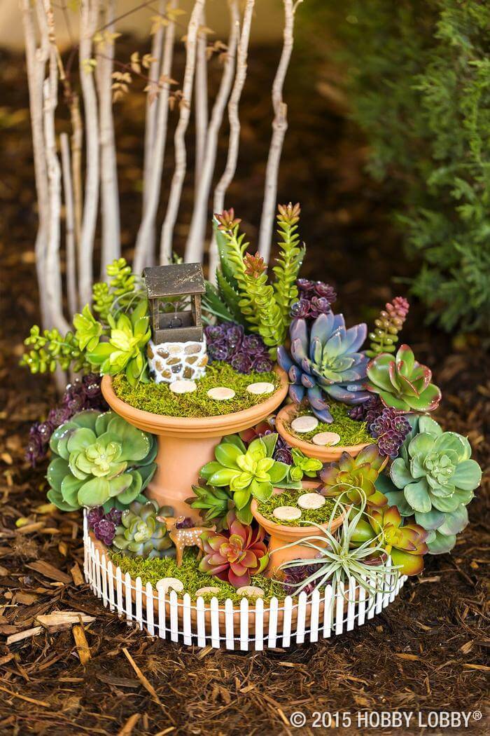 DIY Fairy Garden Wishing Well